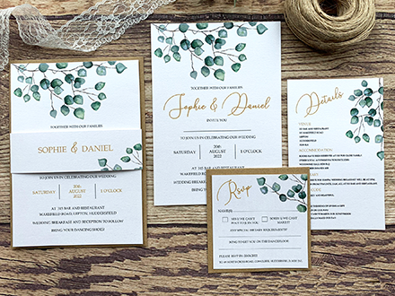 Eucalyptus Flat Invitation